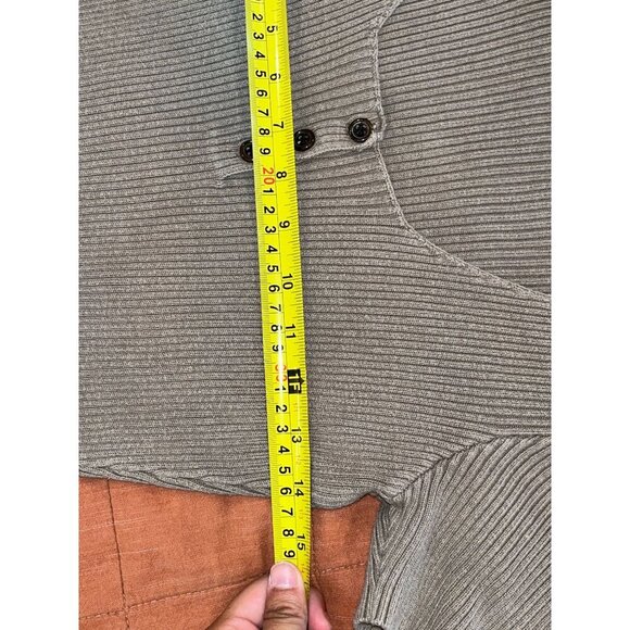 Urban Outfitters Tan Bodycon Ribbed Knit Short Sleeve Dress Medium Women - Picture 6 of 8